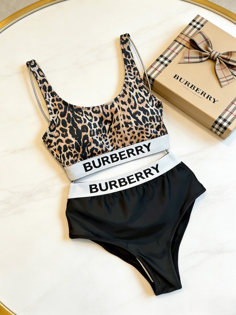 Luxury Leopard Print Bikini Set